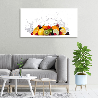 Foto op canvas Fruit en water