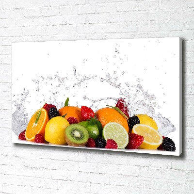 Foto op canvas Fruit en water