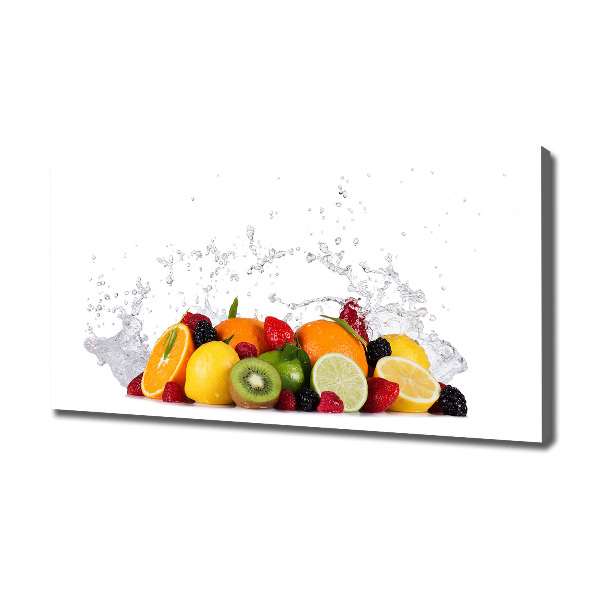 Foto op canvas Fruit en water