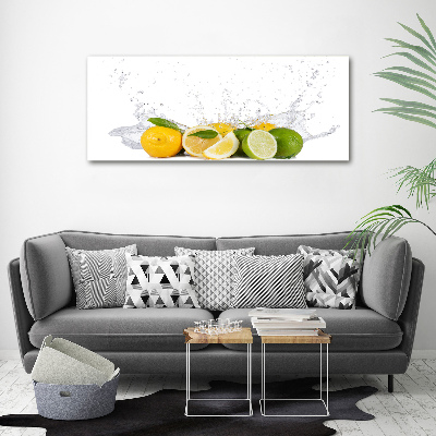 Canvas foto Citrus en water