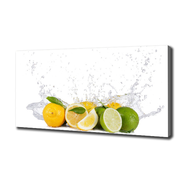 Canvas foto Citrus en water