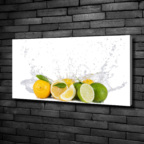Canvas foto Citrus en water