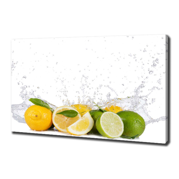 Canvas foto Citrus en water