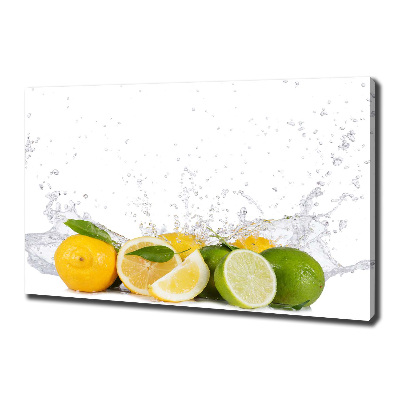 Canvas foto Citrus en water