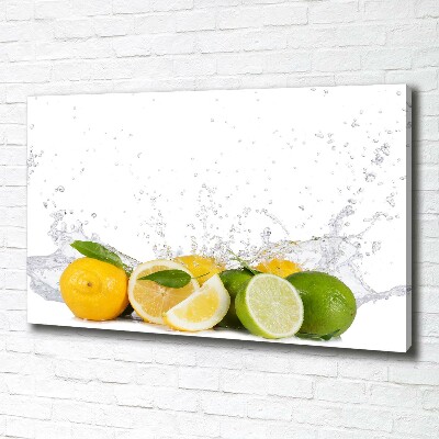 Canvas foto Citrus en water