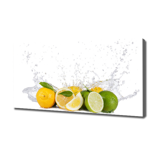 Canvas foto Citrus en water