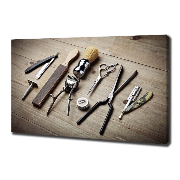 Canvas foto Herenkapper
