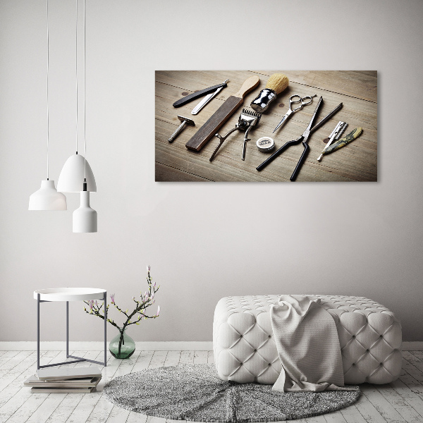 Canvas foto Herenkapper