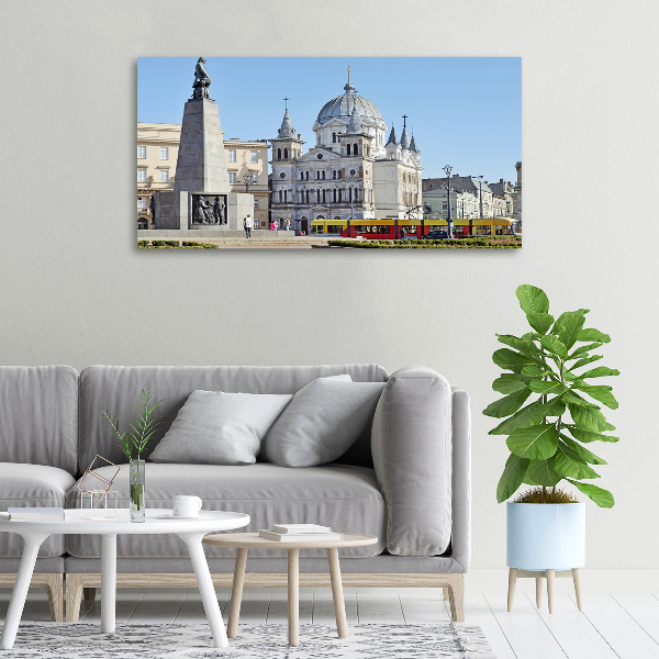 Canvas foto Vrijheidsplein Łódź