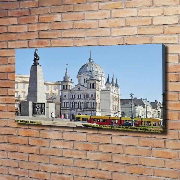 Canvas foto Vrijheidsplein Łódź
