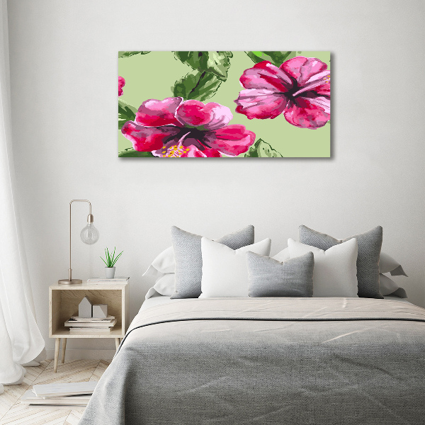 Foto op canvas Hawaiiaanse bloemen