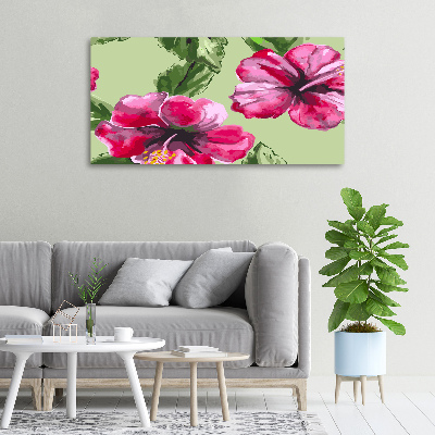 Foto op canvas Hawaiiaanse bloemen