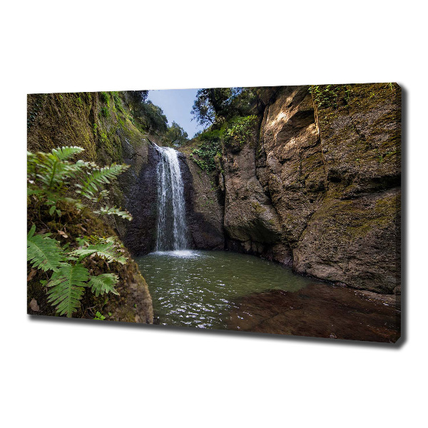 Foto canvas Waterval op Sardinië