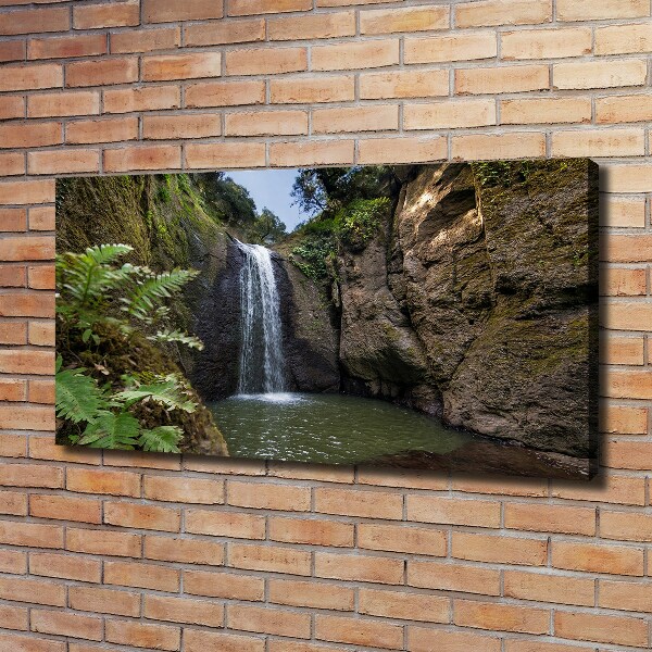 Foto canvas Waterval op Sardinië