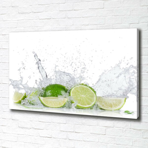 Foto canvas Limoenen en water