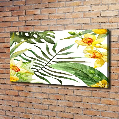 Canvas schilderij Tropische bloemen