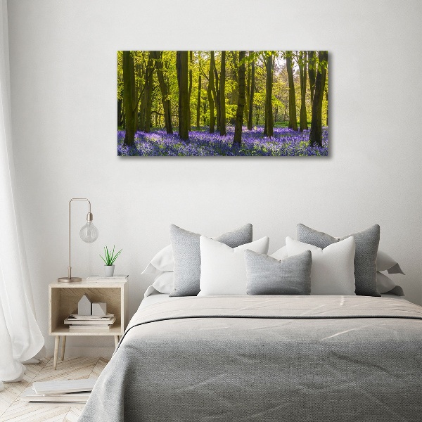 Foto op canvas Bos in de lente