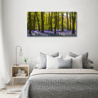 Foto op canvas Bos in de lente
