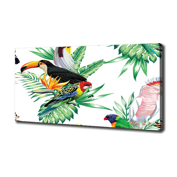 Canvas schilderij Tropische vogels