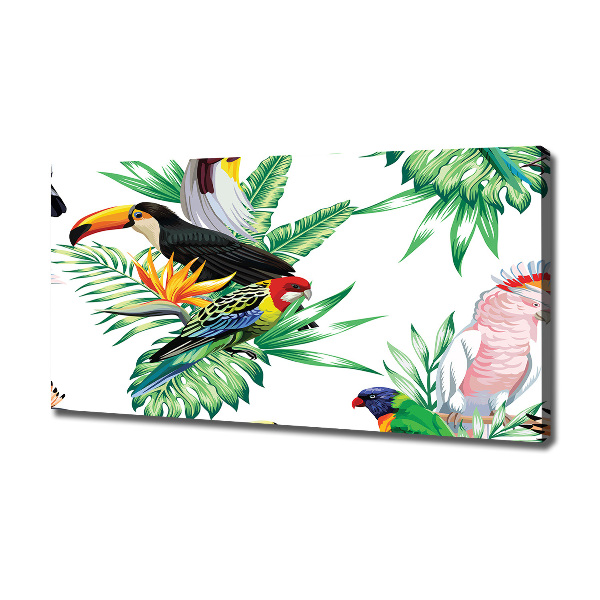 Canvas schilderij Tropische vogels