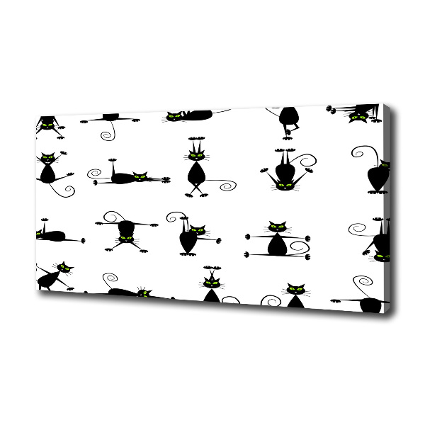 Foto canvas Illustratie van katten