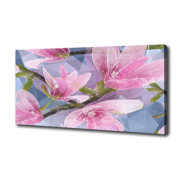 Foto canvas Roze magnolia