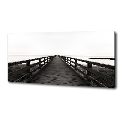 Foto canvas Houten steiger
