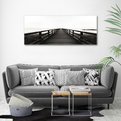 Foto canvas Houten steiger