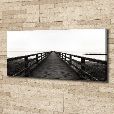 Foto canvas Houten steiger