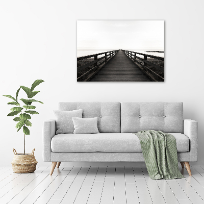 Foto canvas Houten steiger