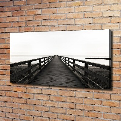 Foto canvas Houten steiger