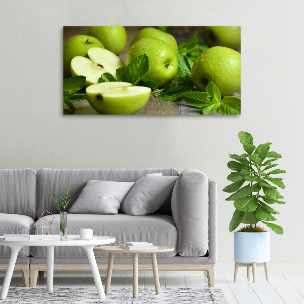 Foto op canvas Groene appels