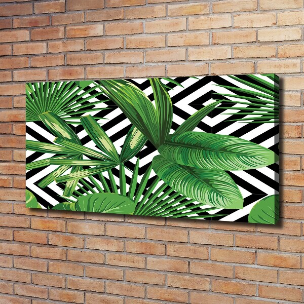 Canvas foto Tropische bladeren