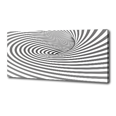 Canvas foto Gestreepte spiraal