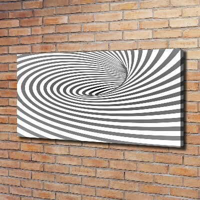 Canvas foto Gestreepte spiraal
