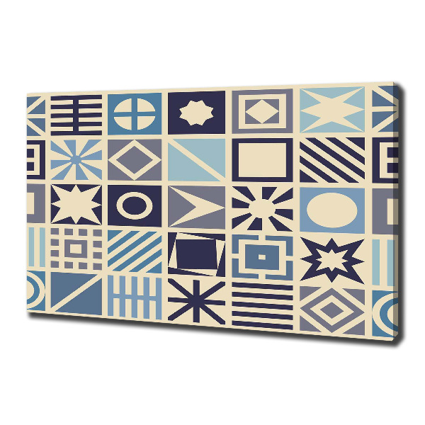 Foto op canvas Geometrische achtergrond