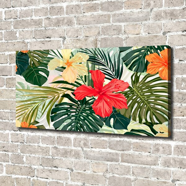 Foto op canvas Hawaiiaanse bloemen