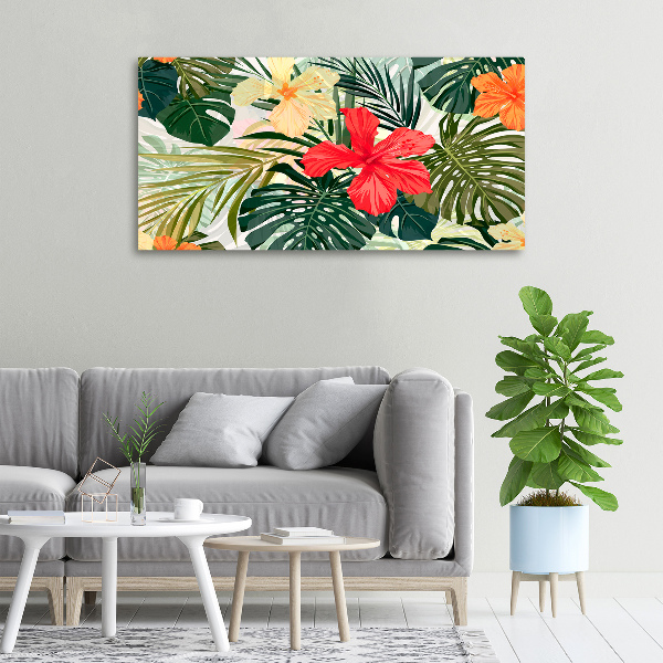 Foto op canvas Hawaiiaanse bloemen