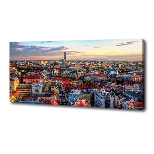 Foto op canvas Panorama van Wrocław