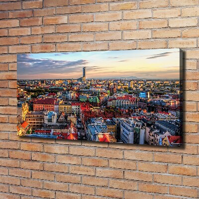Foto op canvas Panorama van Wrocław