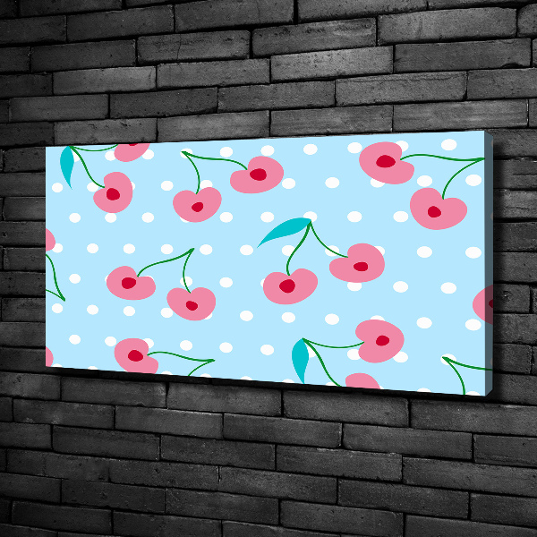 Canvas foto Fruitpictogrammen