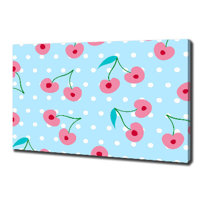 Canvas foto Fruitpictogrammen