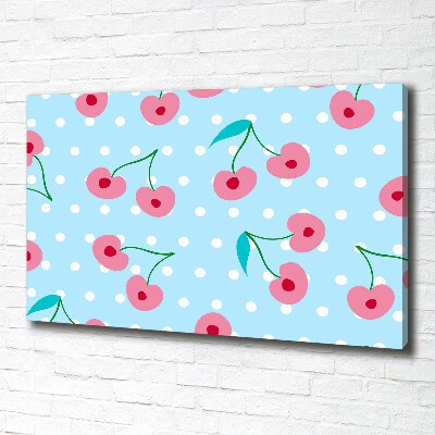 Canvas foto Fruitpictogrammen