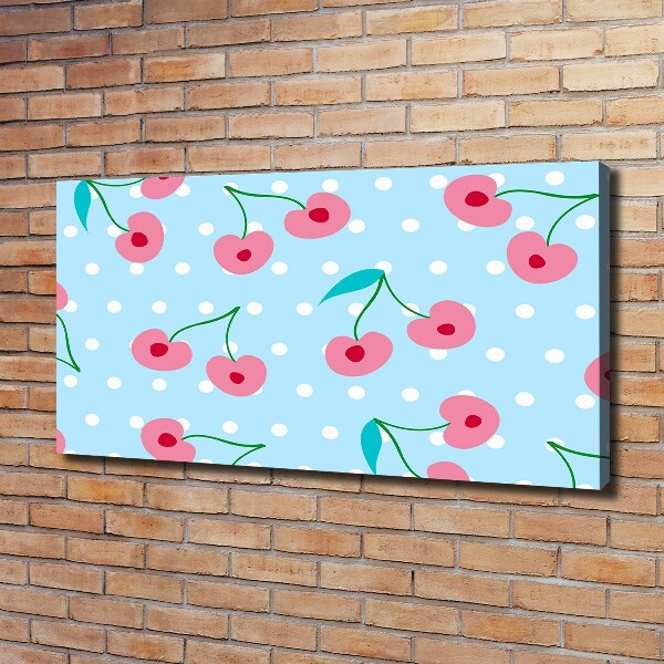 Canvas foto Fruitpictogrammen