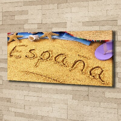 Foto canvas Spaanse inscriptie