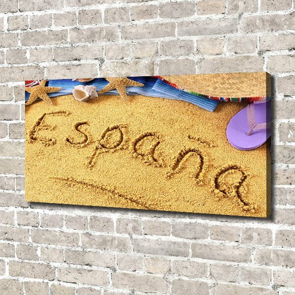 Foto canvas Spaanse inscriptie