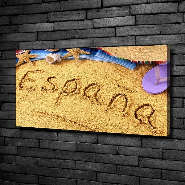 Foto canvas Spaanse inscriptie