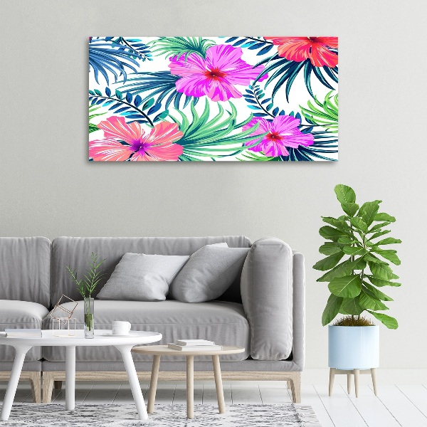 Foto op canvas Hawaiiaanse bloemen
