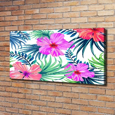 Foto op canvas Hawaiiaanse bloemen