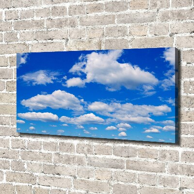 Schilderij op canvas Wolken aan de hemel